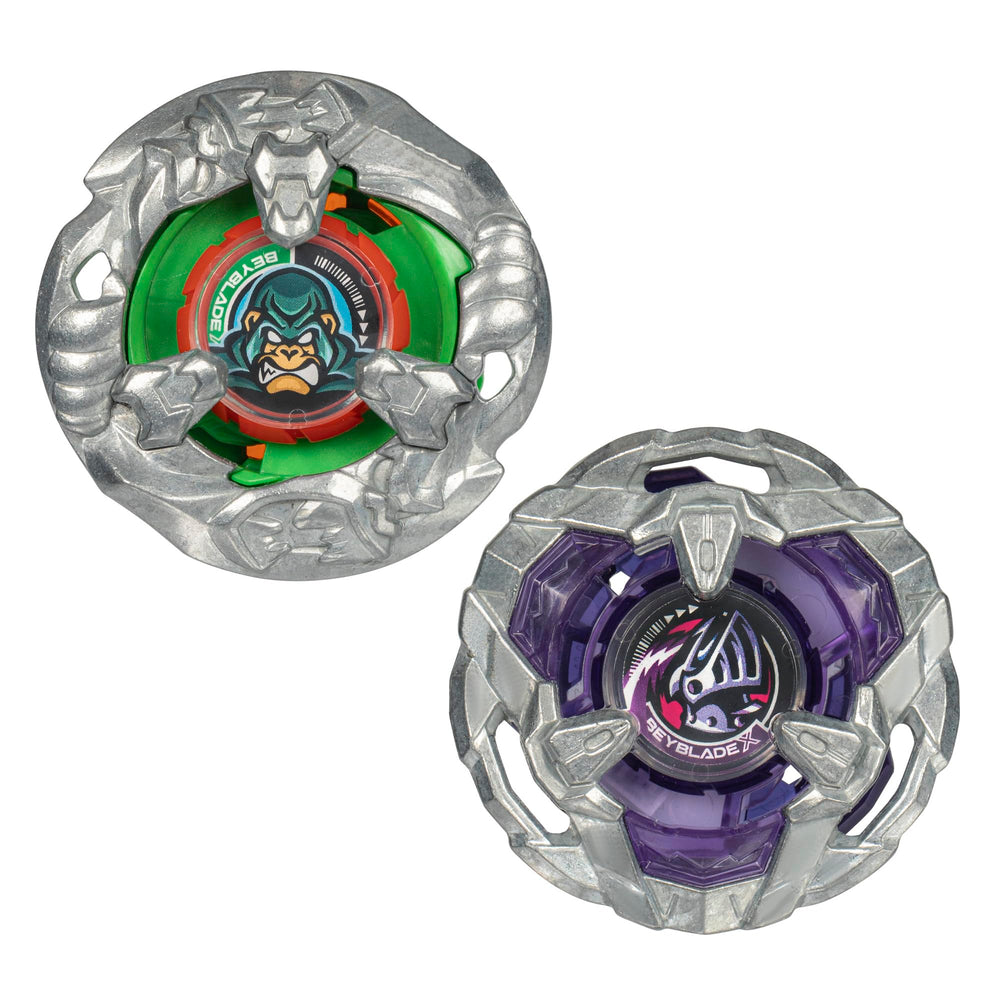 Beyblade Helm Knight 5-80T top balancing defense and stamina in flight.