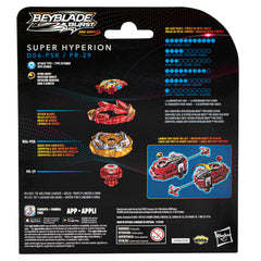 Launcher showing spin-direction conversion for versatile Beyblade battles.