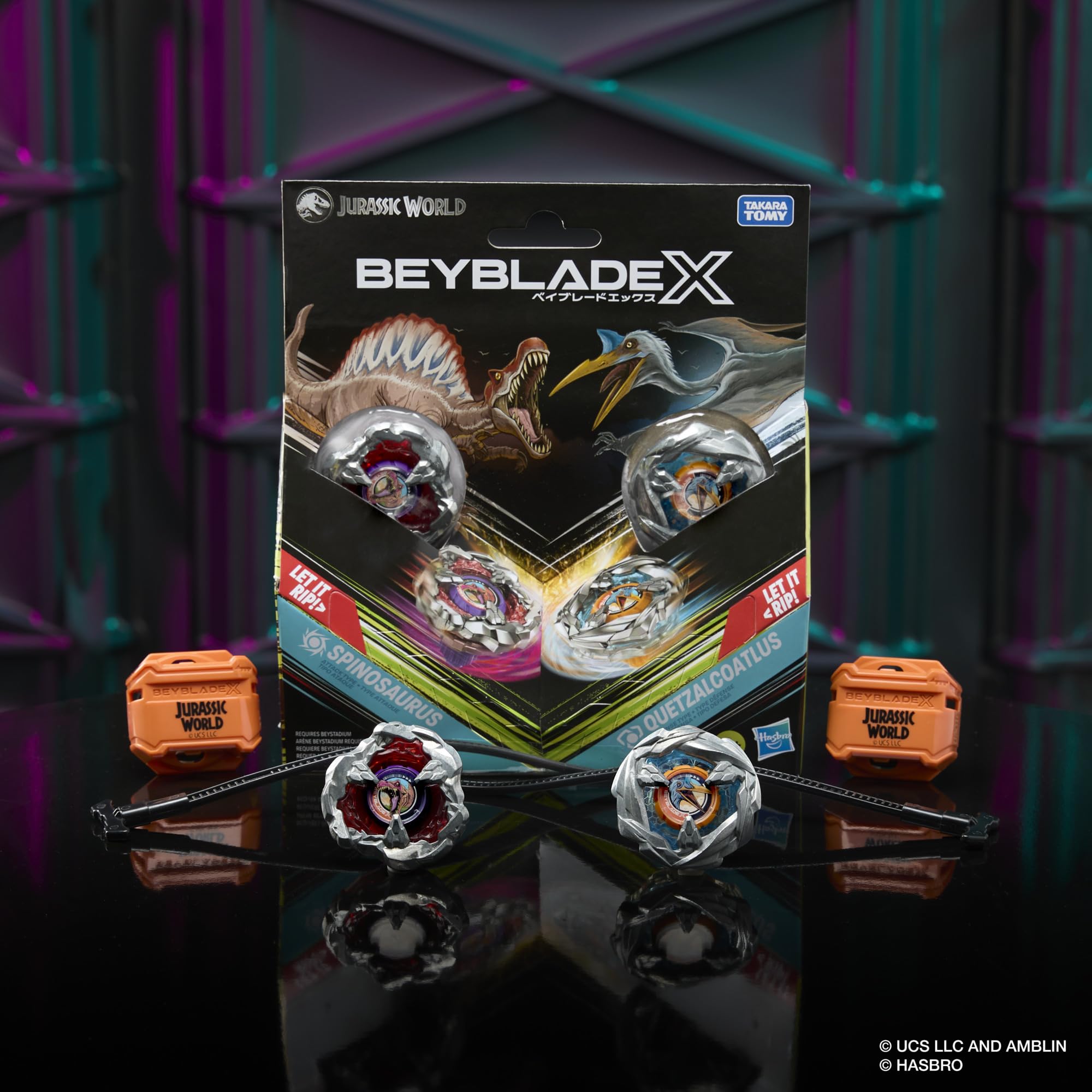 Beyblade X acceleration system powers high-speed arena action.