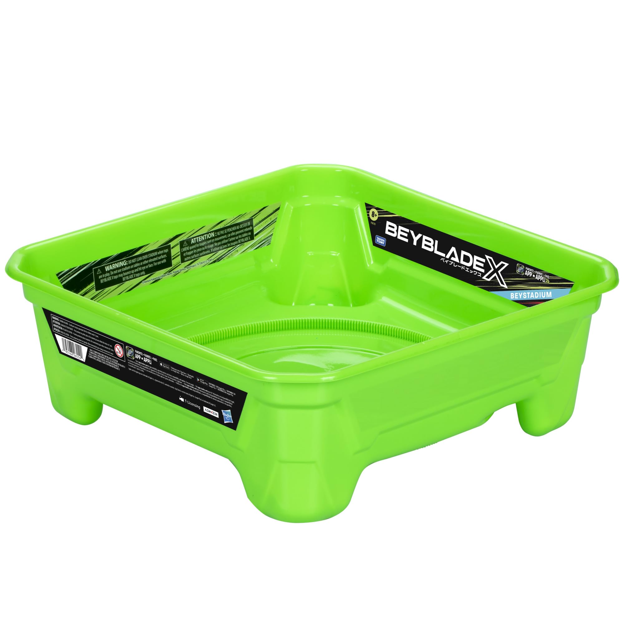 Beyblade X Beystadium Arena with X propulsion for faster battles.
