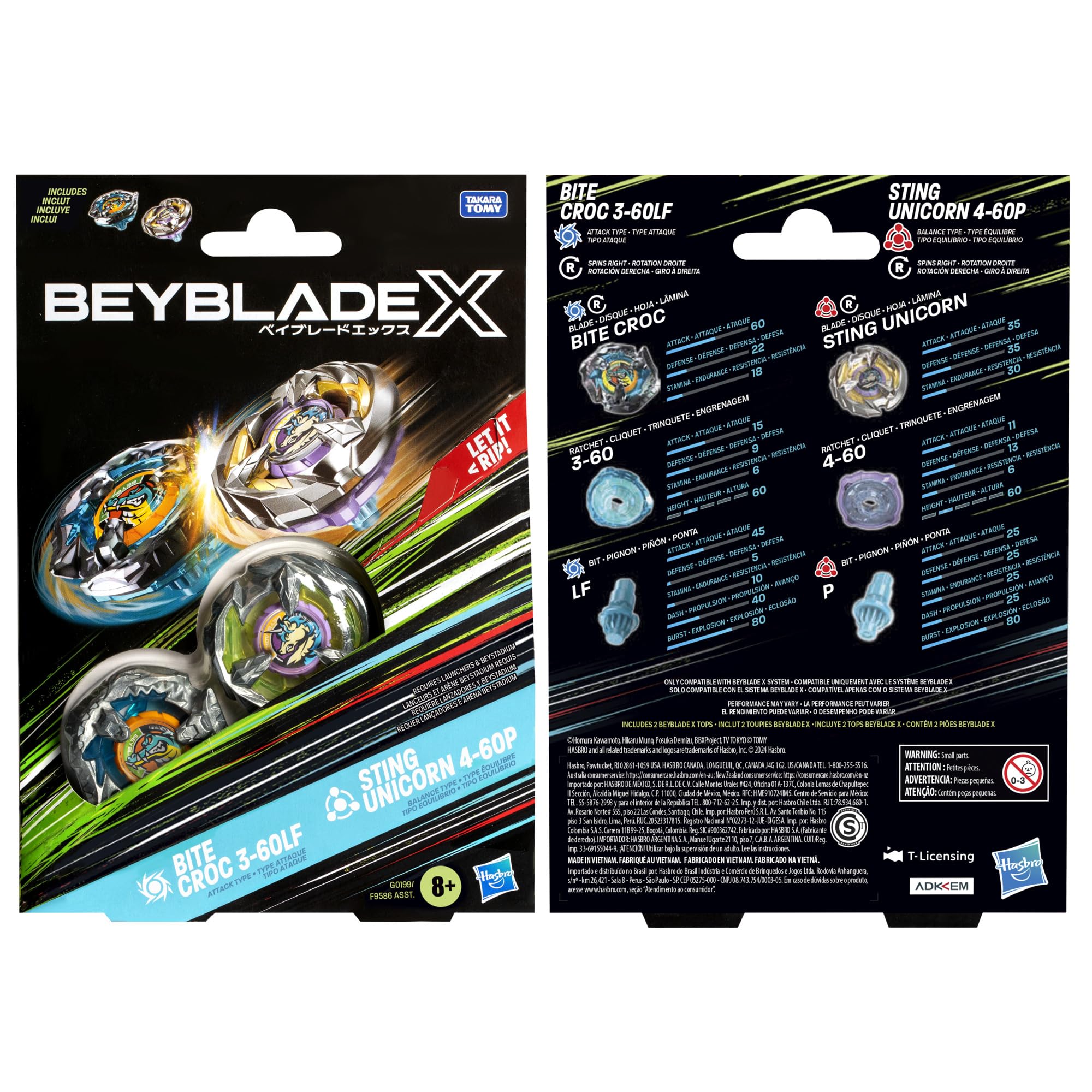 Beystadium and launchers with Beyblade X tops ready to battle