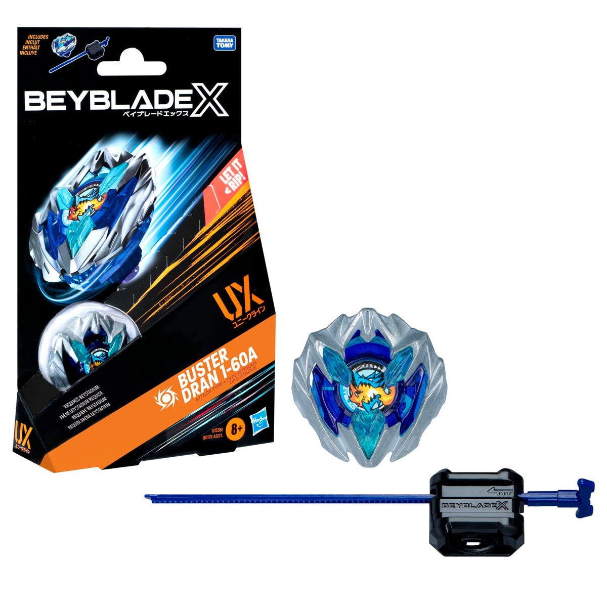 Beyblade X Buster Dran 1-60A UX top ready for fast-paced battles