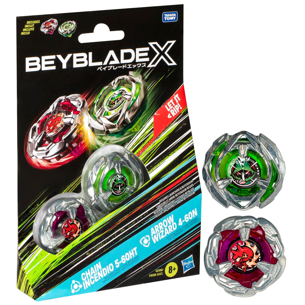 Beyblade X Chain Incendio top ready for fast, competitive battles.