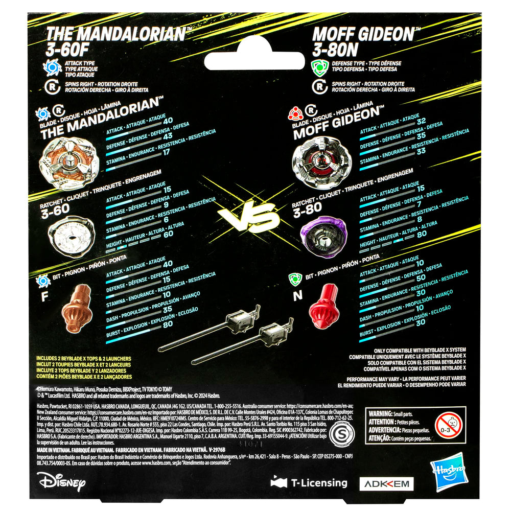 Beyblade X collab artwork highlighting Star Wars crossover branding.