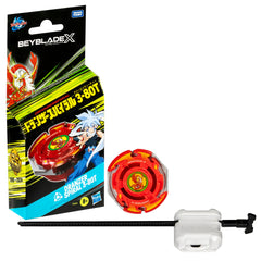 Beyblade X Dranzer Spiral 3-80T right-spin top in red ready for balanced battles.