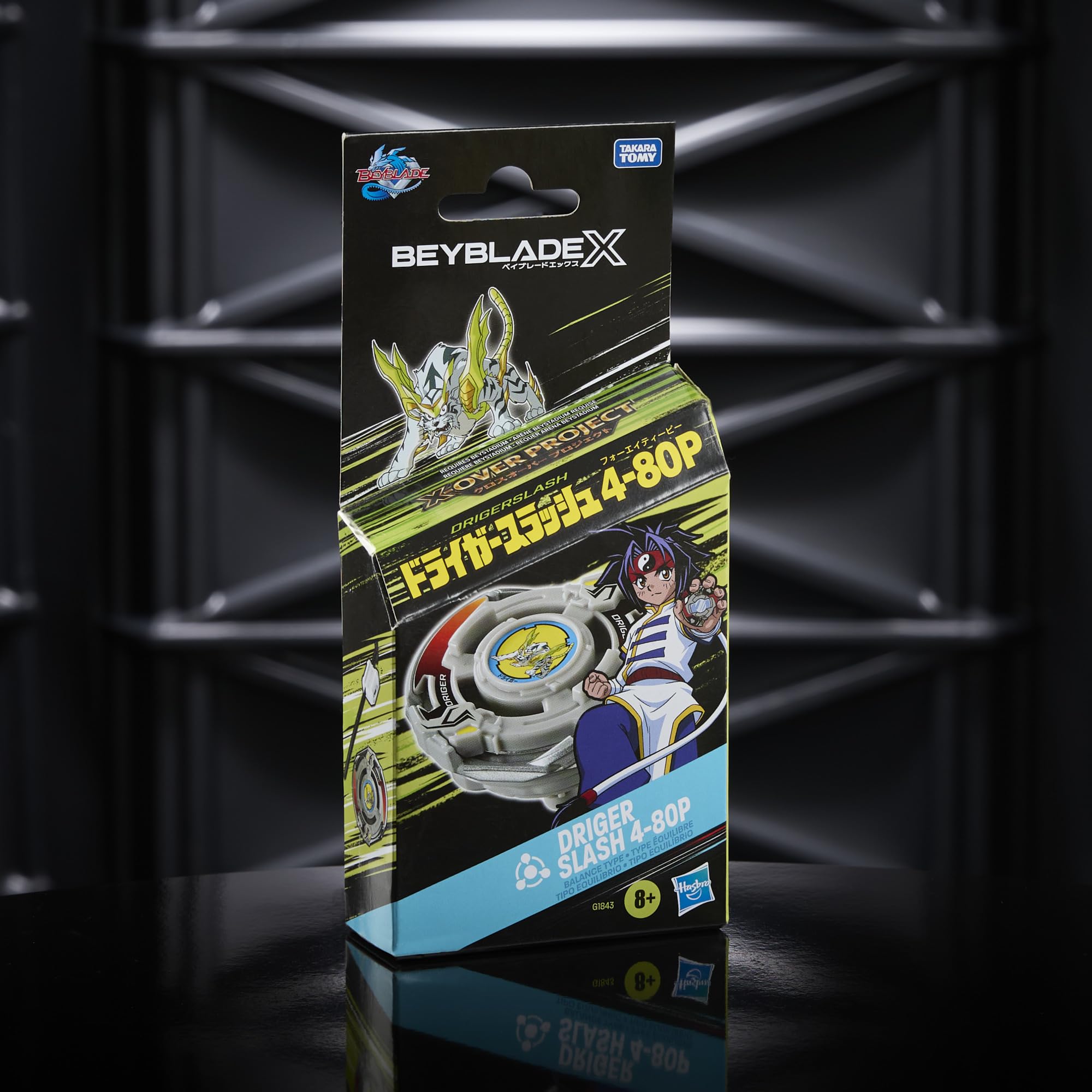 Beyblade X Beystadium-ready tops in action for arena battles.