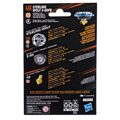 Beyblade X interchangeable blade and ratchet enable customization.