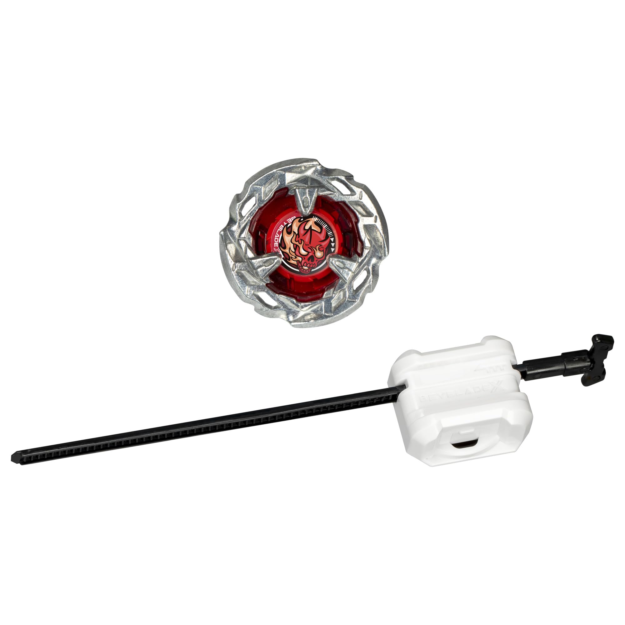 Interchangeable blade on Beyblade X for customizable clash strategy.