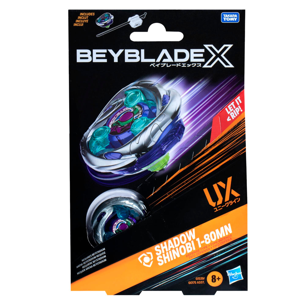 Interchangeable blades on Beyblade X top enable fast customization