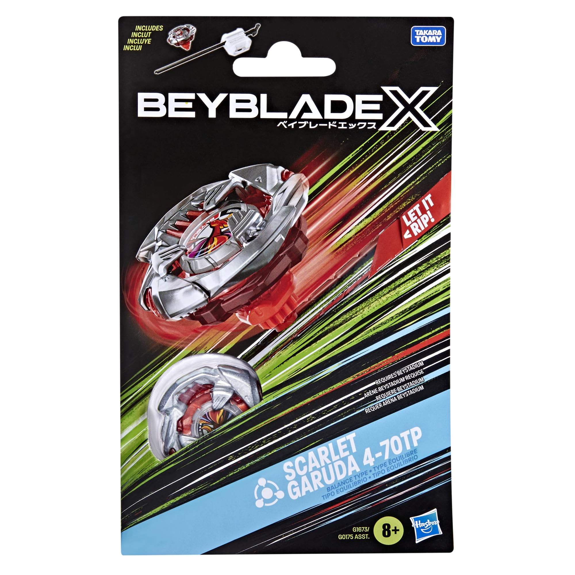 Interchangeable blades and parts enable customizable battle configurations.