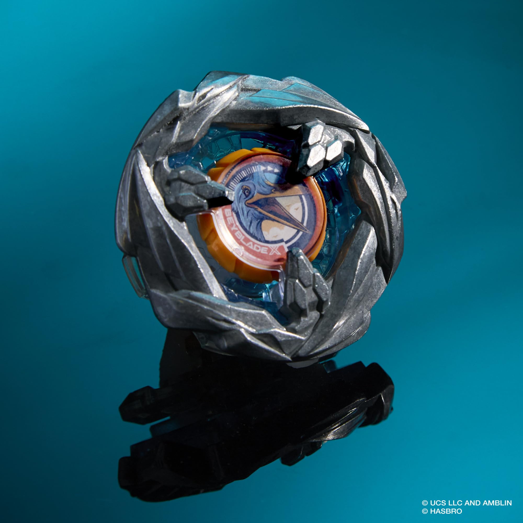 Beyblade X interchangeable parts enable quick customization.