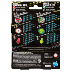 Beyblade X interchangeable parts on display for customizable clashes.