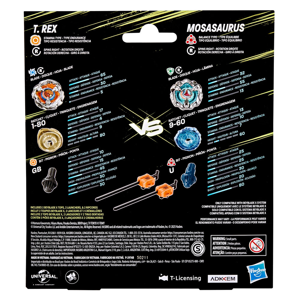 Beyblade X interchangeable parts enable custom spin-tops.