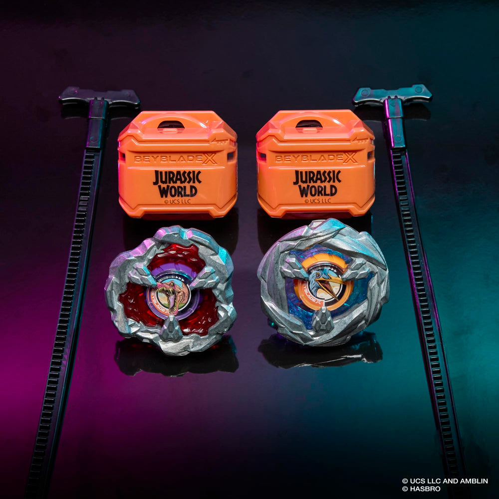 Beyblade X launcher pair for fast, reliable launches.