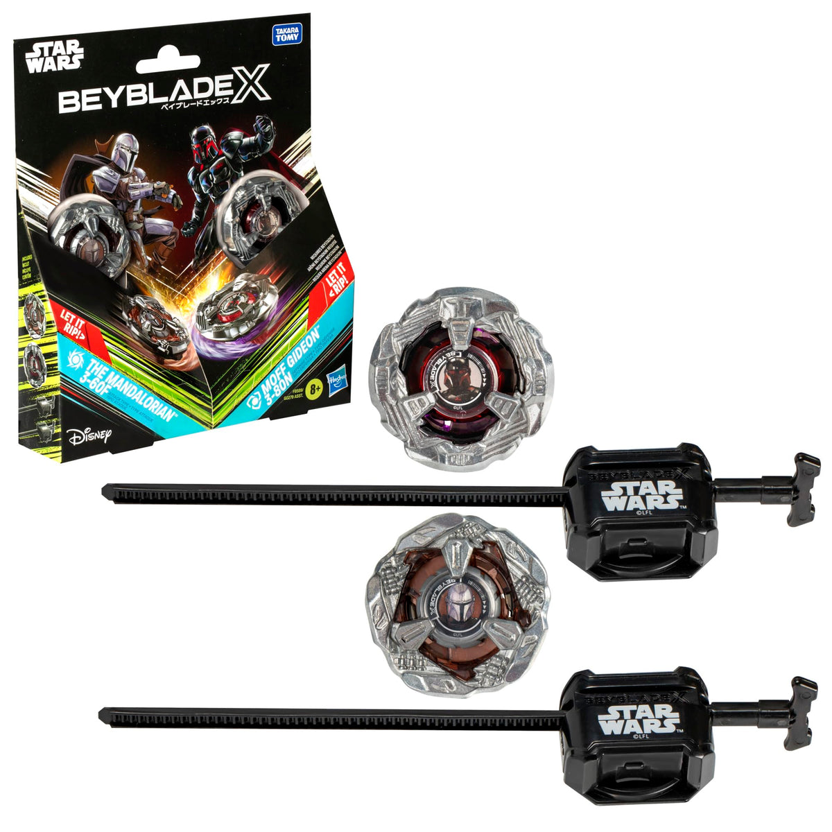 Beyblade X Mandalorian 3-60F attack top ready for fast spins in Beystadium.