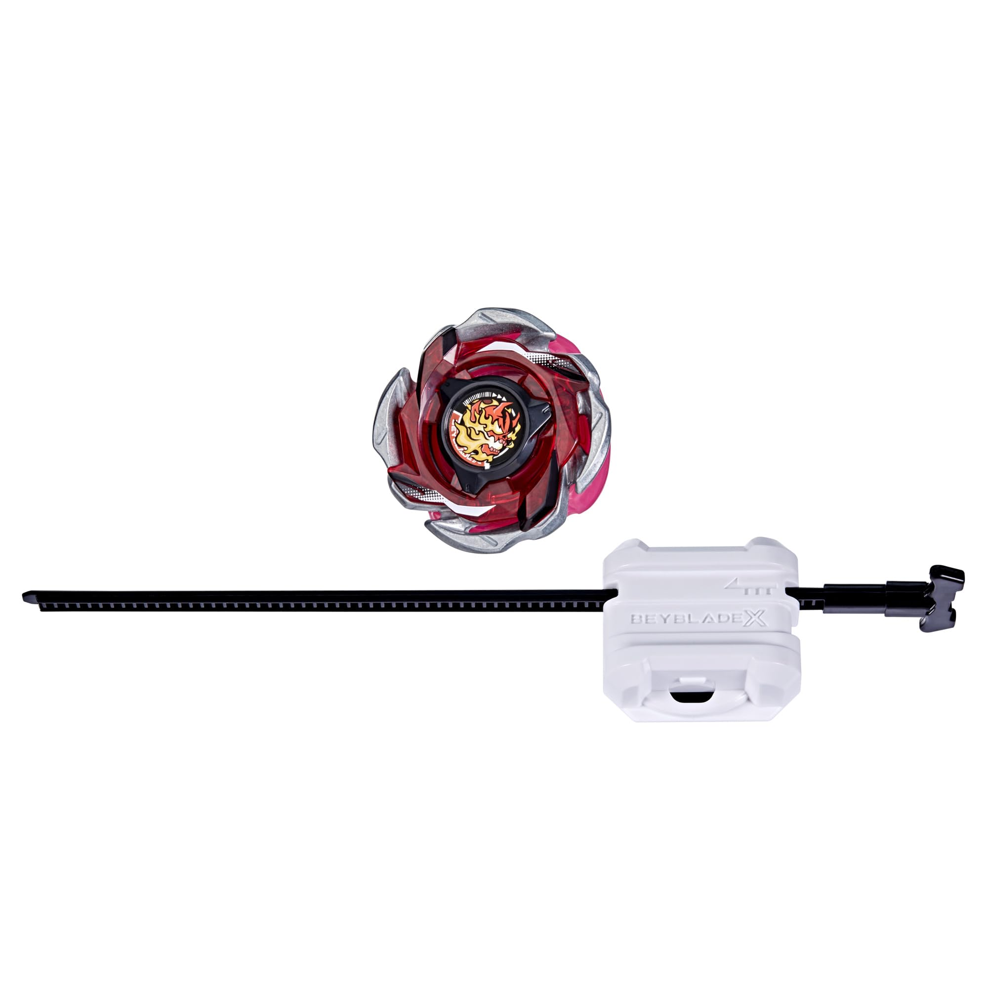 Beyblade X Reaper Incendio T top with blade ready to spin