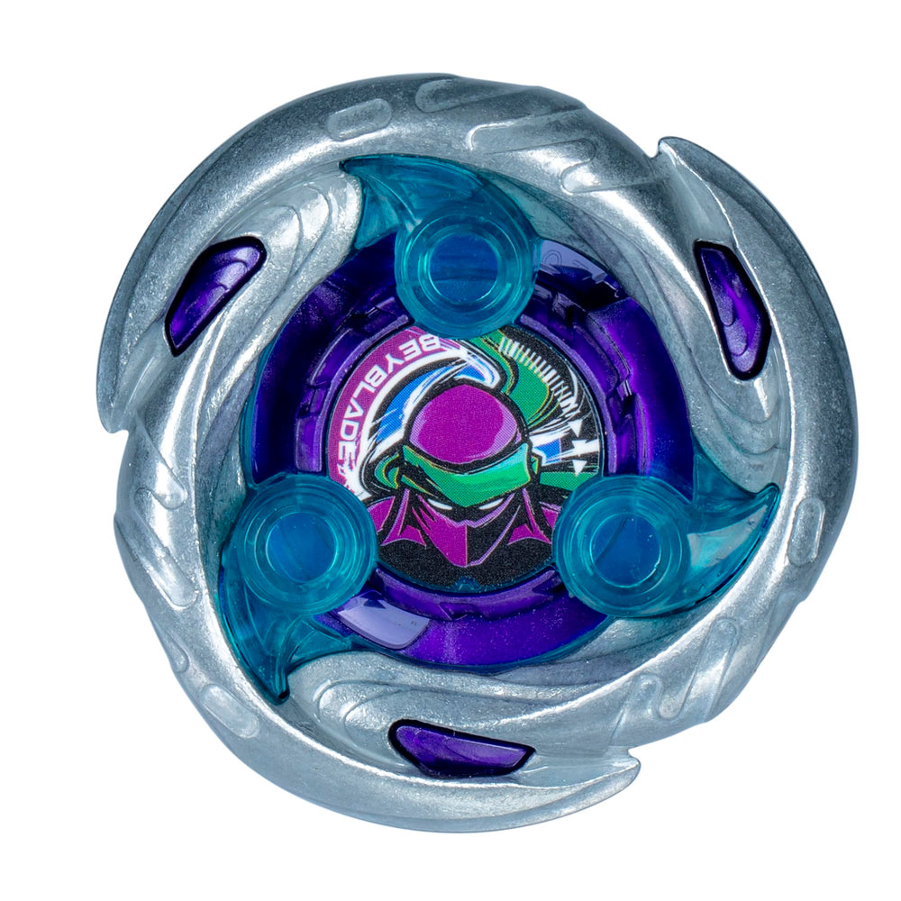 Beyblade X Shadow Shinobi launcher shown with ergonomic grip for quick launches