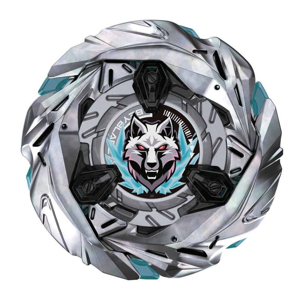 Beyblade X Sterling Wolf top in battle, showcasing stamina performance.