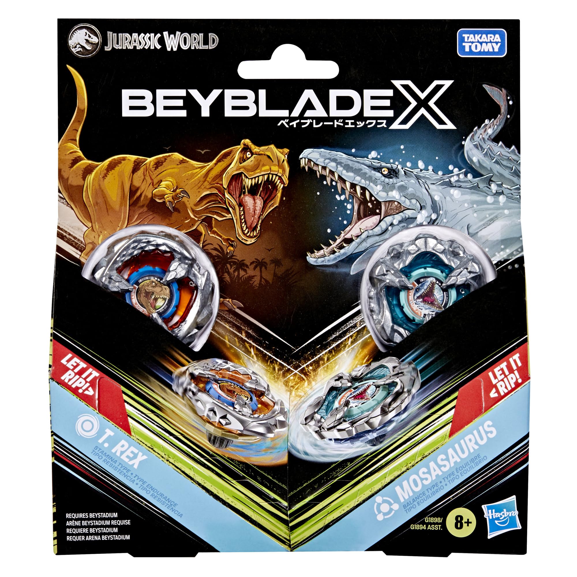 Beyblade X Tyrannosaurus Rex top designed for fast, high-energy battles.