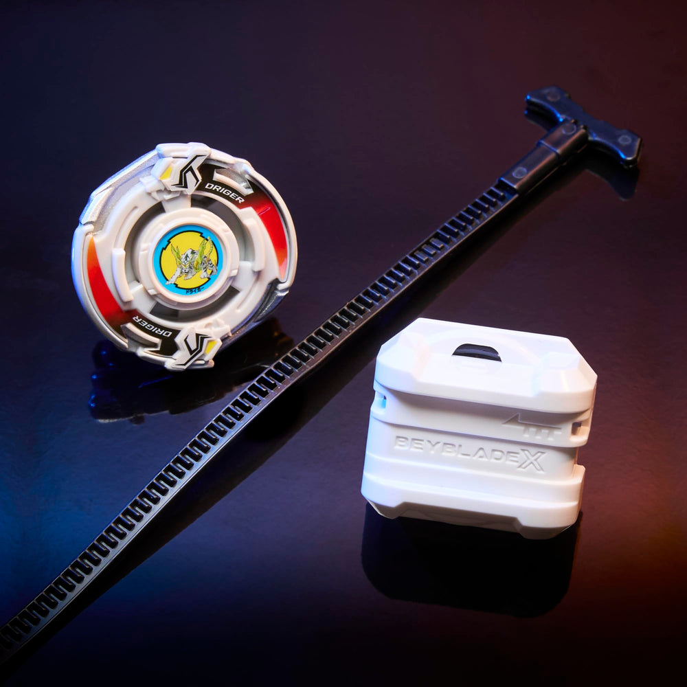 Beyblade X X-Celerator gear boosts speed during a dash for dramatic action.
