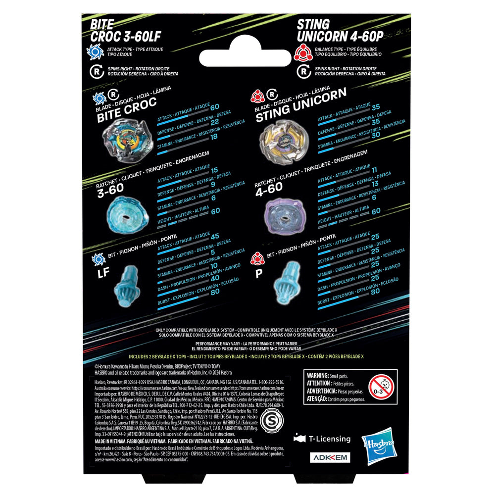 Close-up of X-Celerator Gear System on Beyblade X top