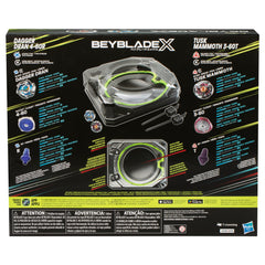 Beyblade X Xcelerator Rail boosts speed for thrilling, high-speed chases.