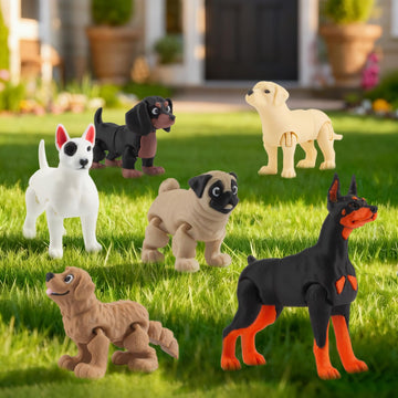 BEYONGME Golden Retriever figurine for storytelling and classroom display.