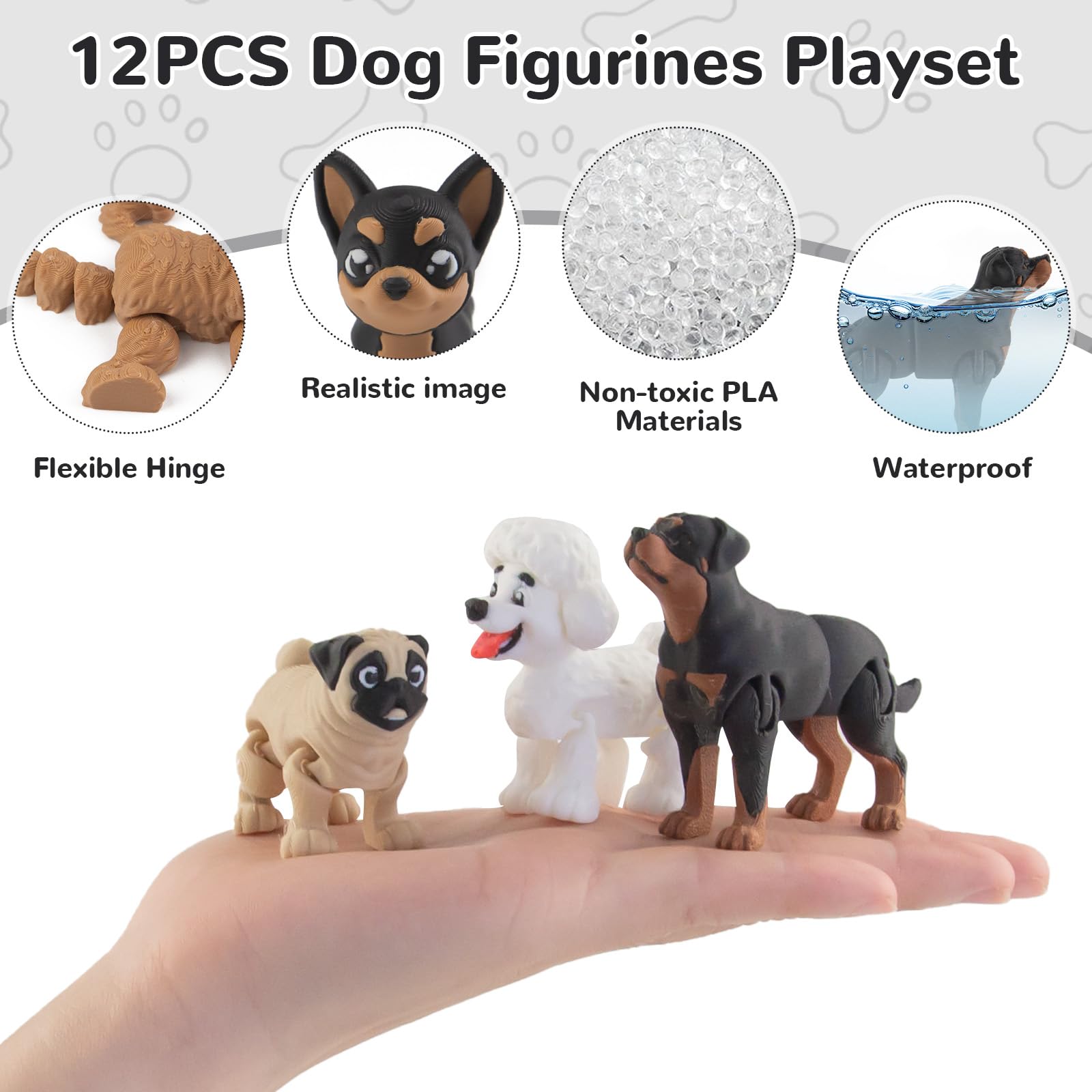 BEYONGME Poodle figurine promotes creative pretend play.