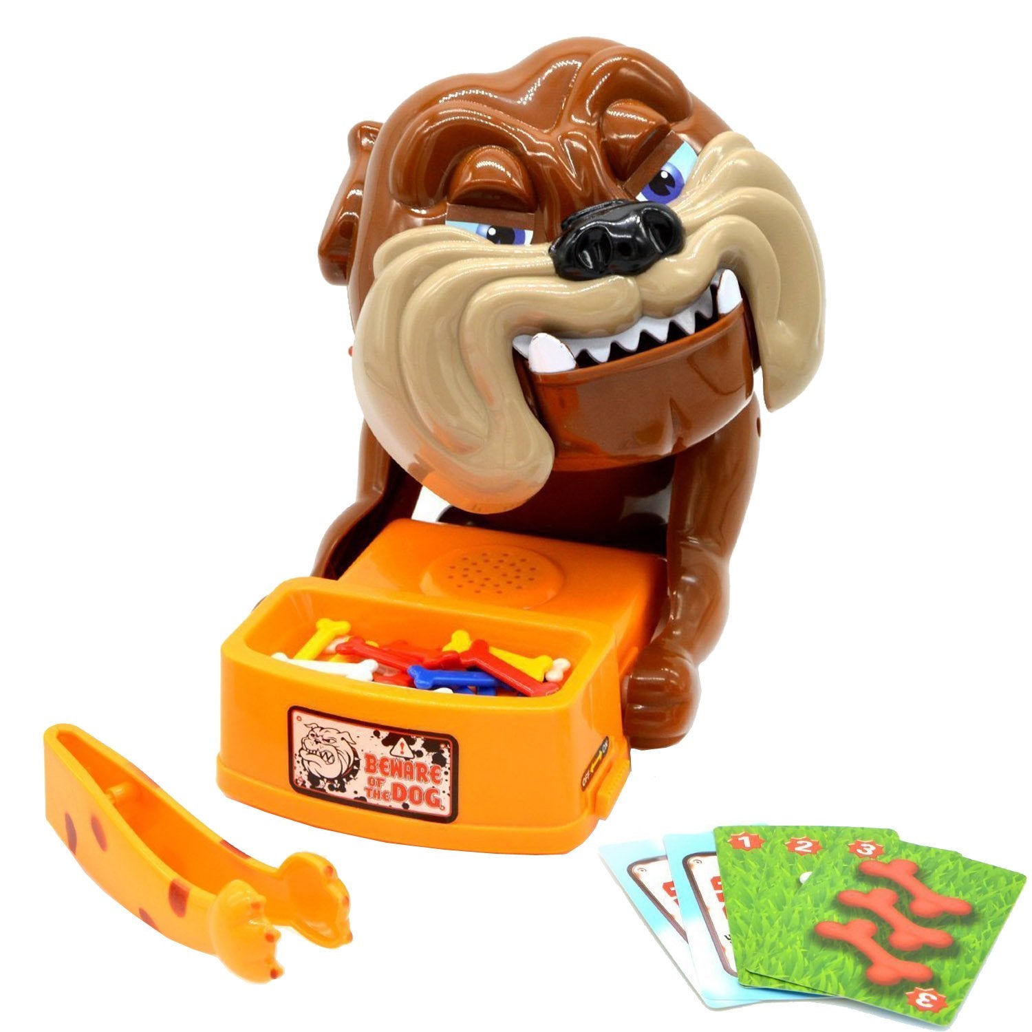 Beyoung bulldog figure in action adds playful suspense for family game night