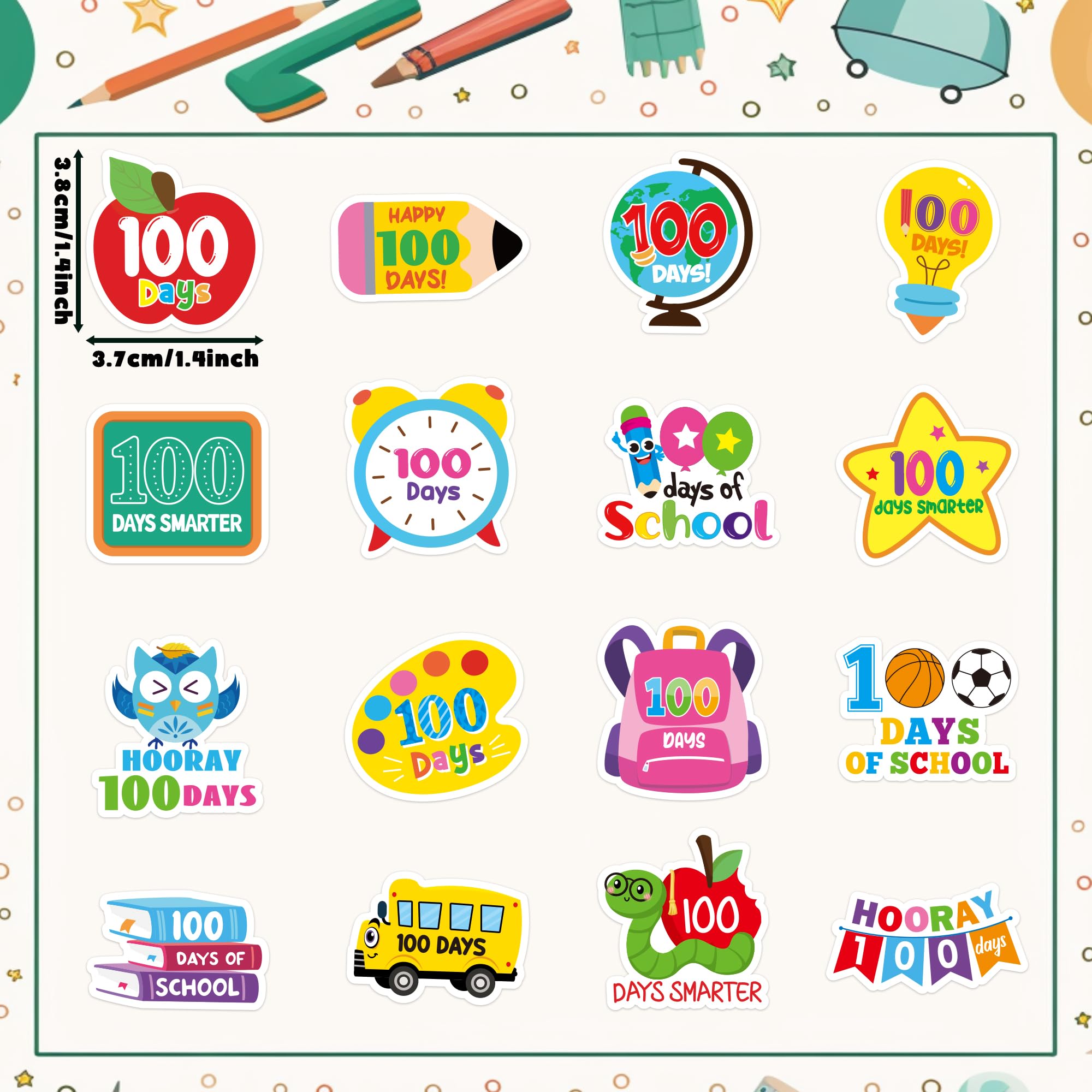 BeYumi stickers showcase 16 designs for daily incentives