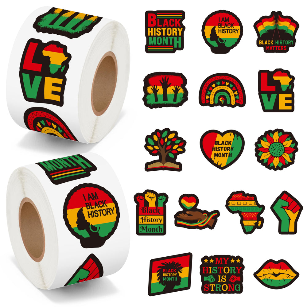 BeYumi Black History Month raised fist sticker design for classroom pride and durable decor.