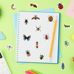 BeYumi insect stickers for bottles, calendars, and scrapbooks; versatile decor.