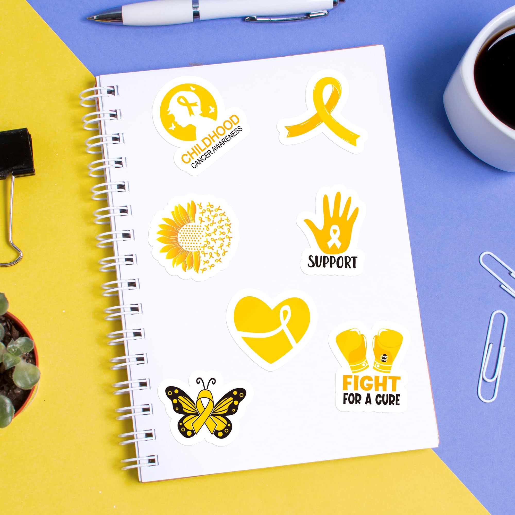 BeYumi butterfly sticker to decorate folders while spreading hope.