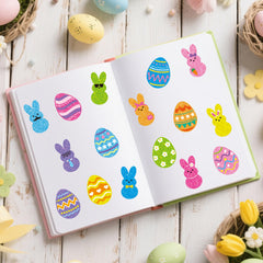 BeYumi colorful Easter eggs stickers brightening baskets and cards