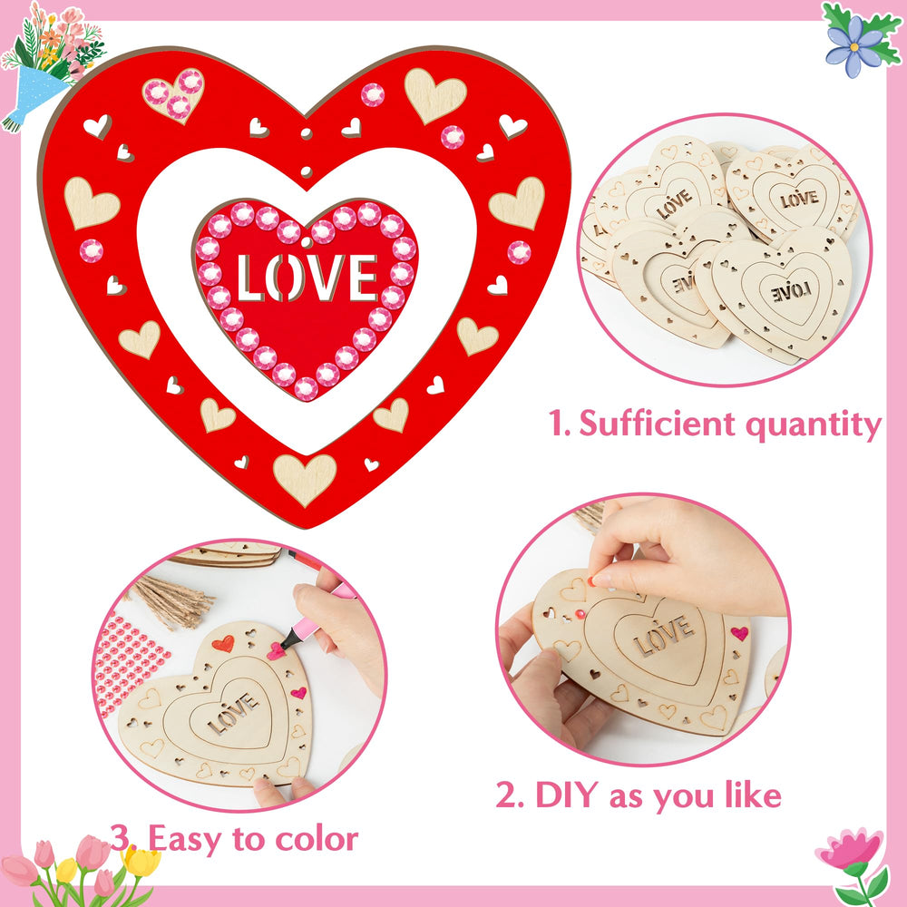BeYumi gem stickers add sparkle to heart ornaments