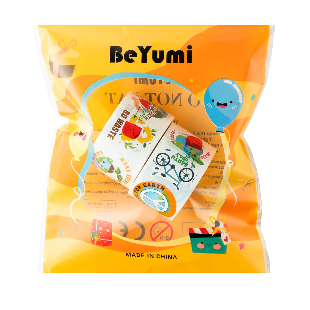 BeYumi Earth Day classroom stickers beautifully decorate notebooks for awareness