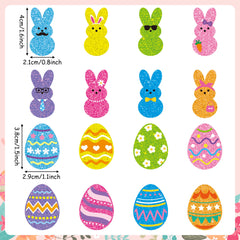 BeYumi Easter laser bunny roll stickers with glittery bunnies on roll 2