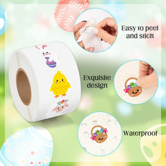 BeYumi Easter sticker set with eggs and flowers for crafts.