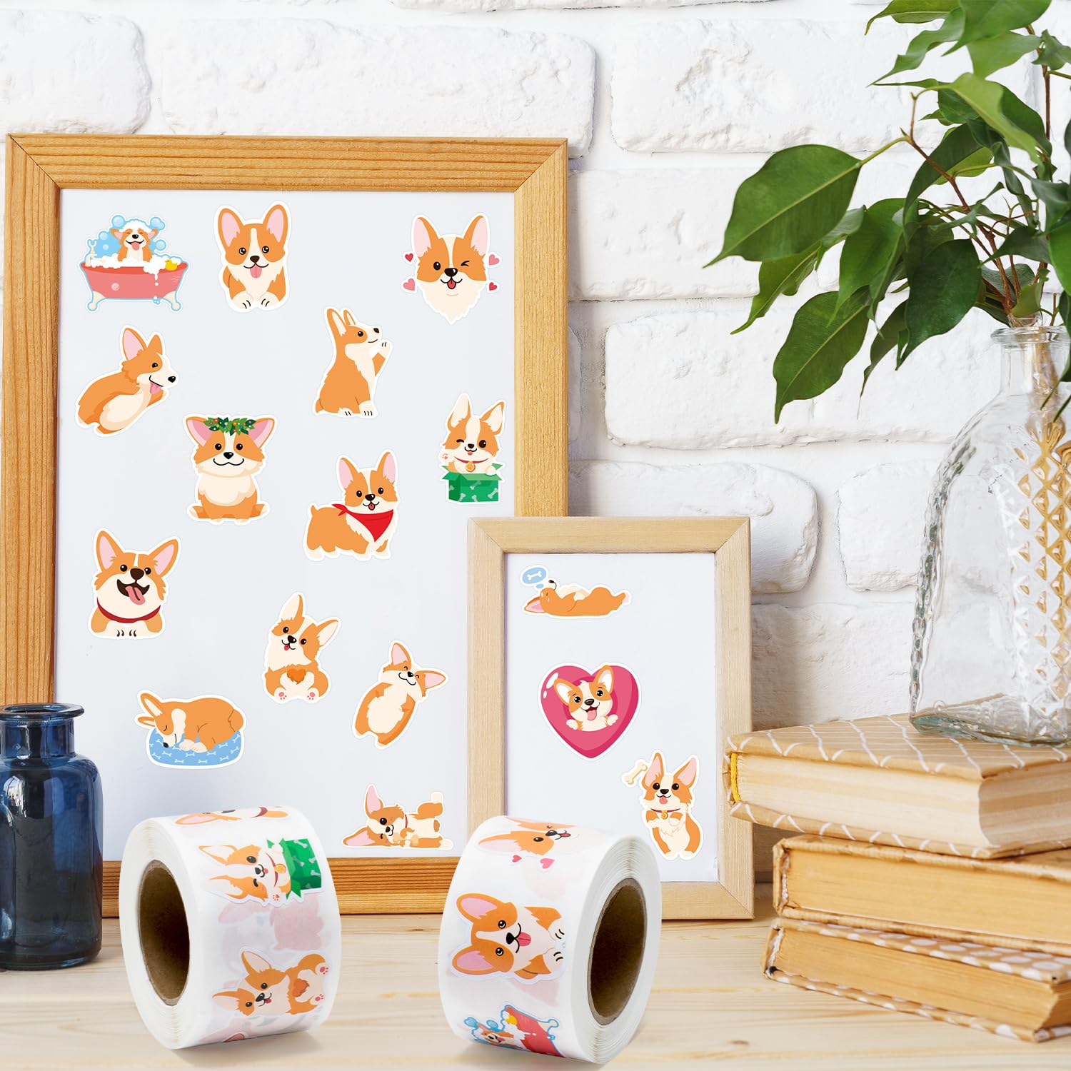 BeYumi easy apply corgi decals leave no residue, ideal for quick decoration