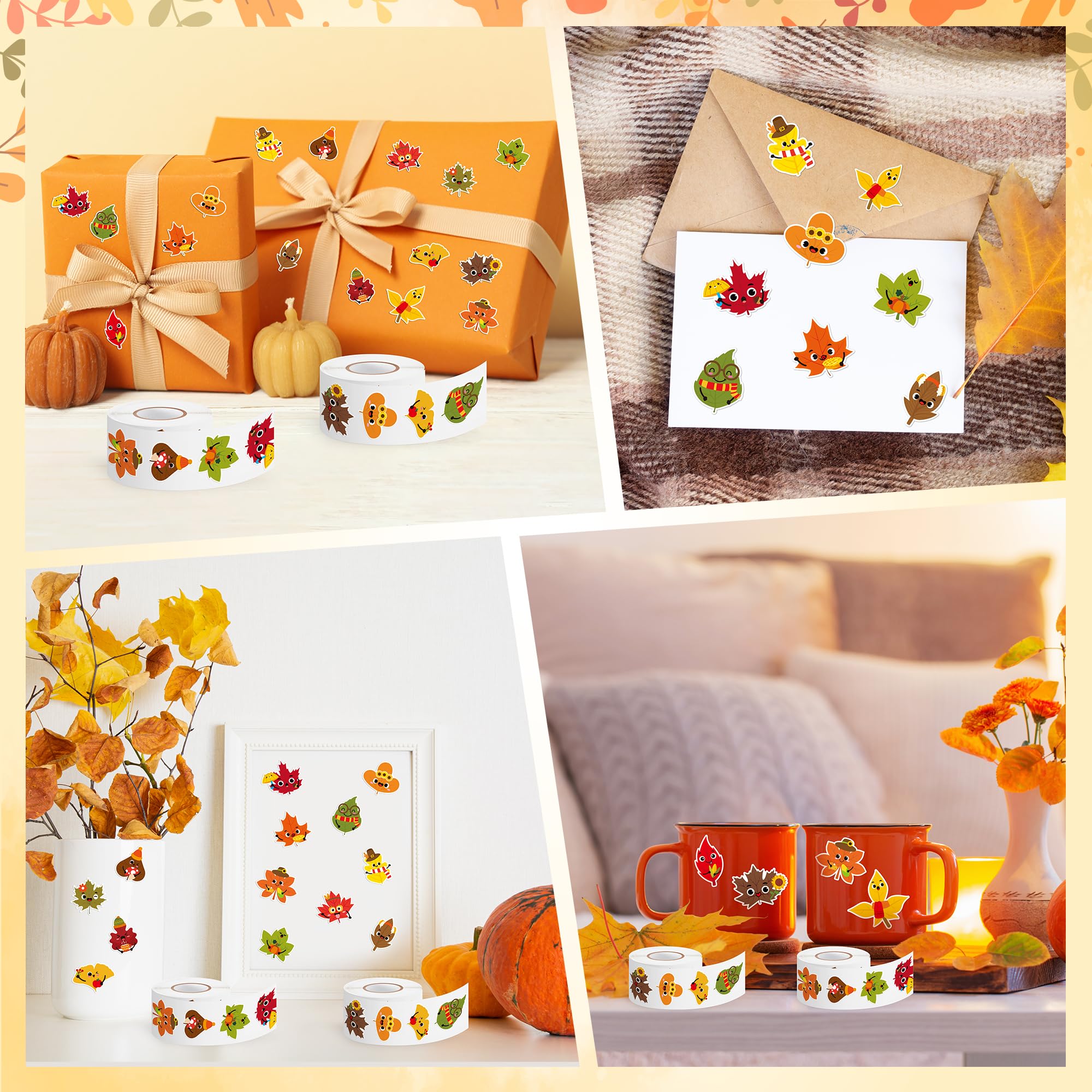 BeYumi Fall Maple Leaves Sticker on Laptop: brightens tech gear with seasonal flair