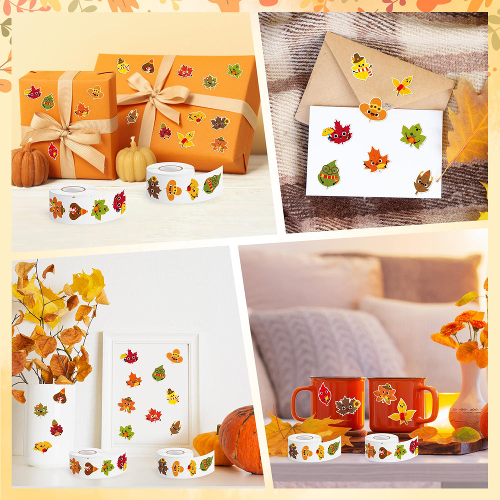 BeYumi Fall Maple Leaves Sticker on Laptop: brightens tech gear with seasonal flair