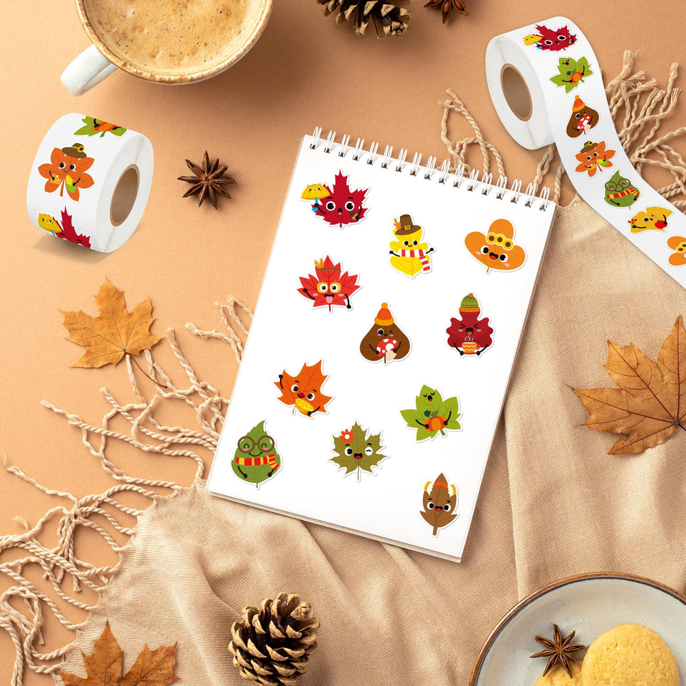 BeYumi Fall Maple Leaves Sticker on Water Bottle: vibrant, long-lasting seasonal decor