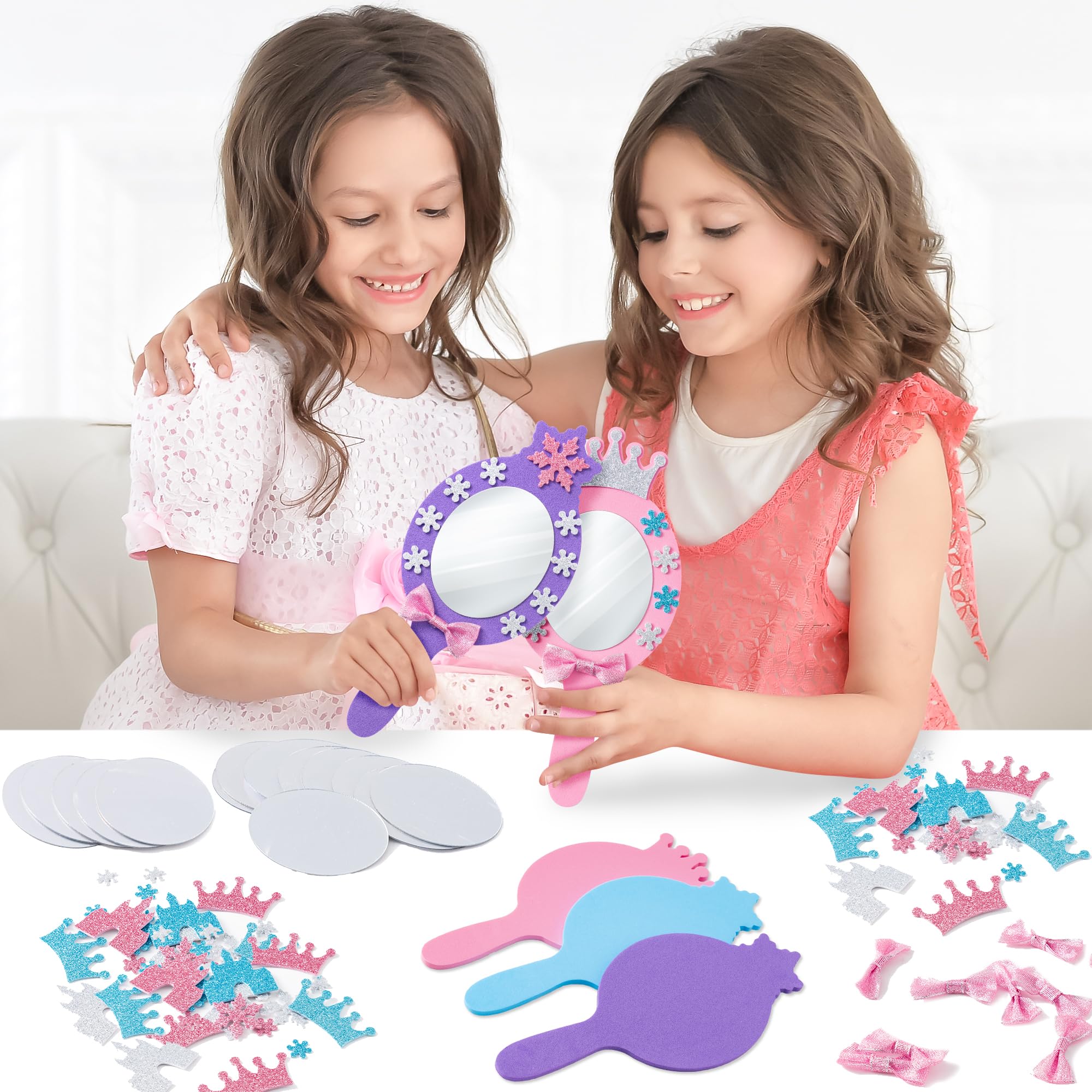 BeYumi glitter stickers with castle, crown, snowflake patterns inspire creativity