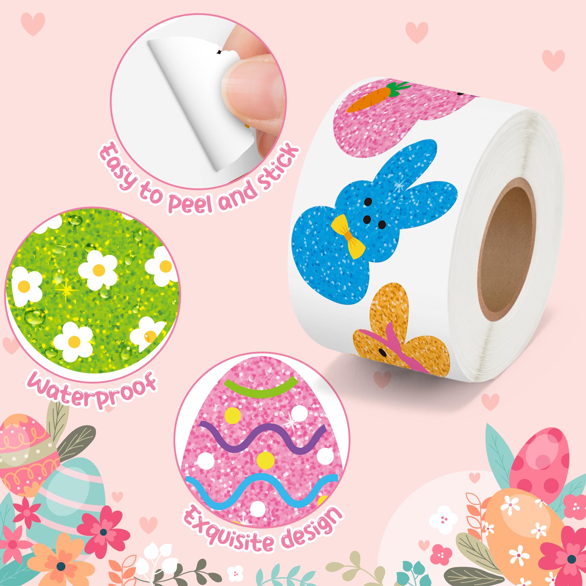 BeYumi holographic bunny designs for crafts and decorations