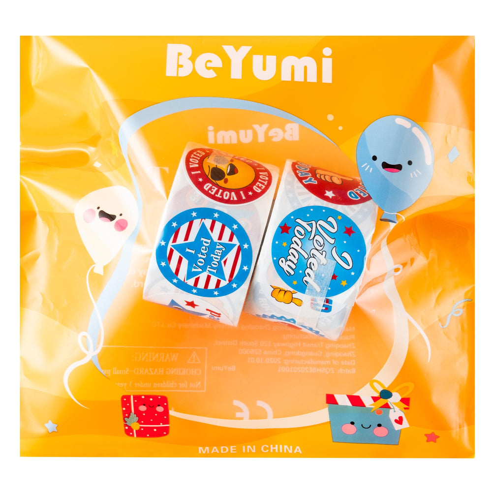 BeYumi I Voted Today stickers are easy to peel and apply.