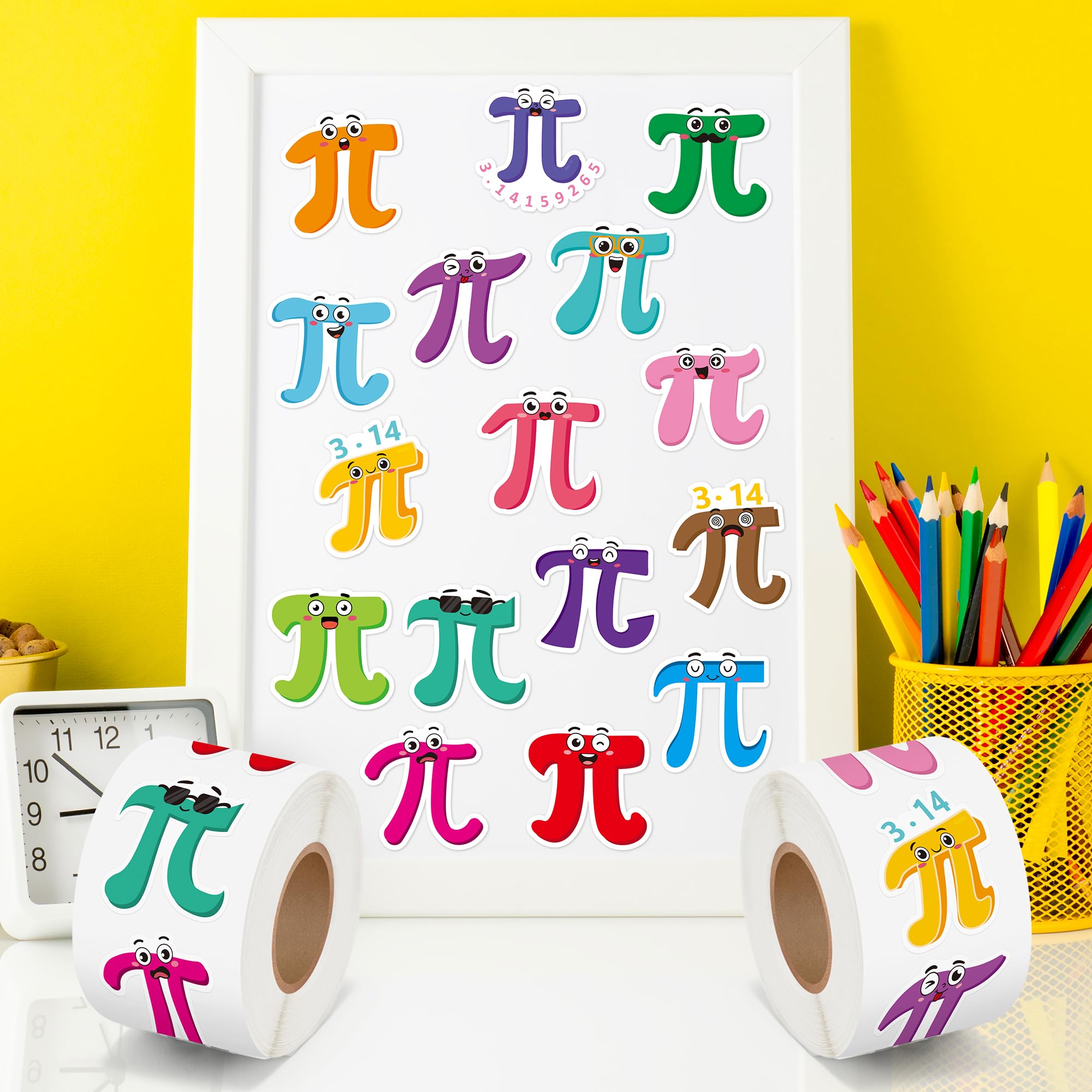 BeYumi math decals on keyboards or planners for classroom decoration.