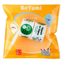 BeYumi self-adhesive labels peel cleanly on multiple surfaces.