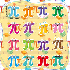 BeYumi Pi Day symbol stickers with durable vinyl for laptops and notebooks.
