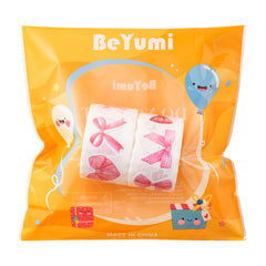 BeYumi Pink Bows on bottles demonstrate waterproof, stylish decoration