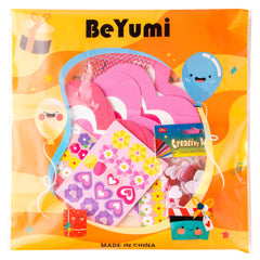 BeYumi pink gem stickers add charm to the finished piece